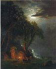 Campfire Site Yosemite by Albert Bierstadt